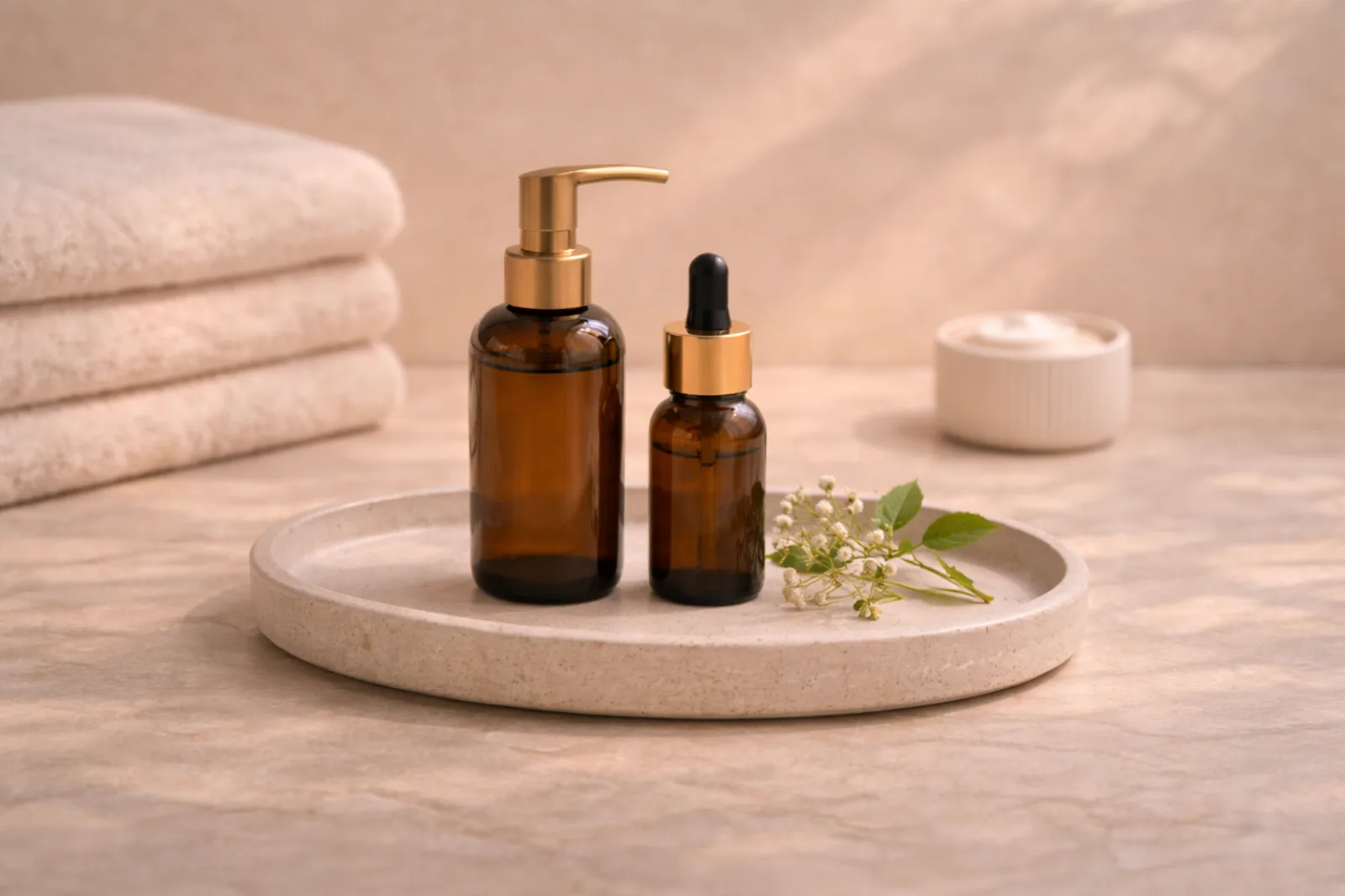 Soft, calm atmosphere